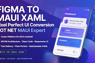 convert figma to maui xaml and build kirana store app