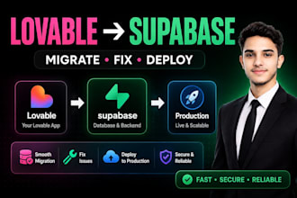 migrate your lovable app to supabase and deploy it