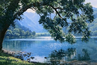 landscape oil painting art