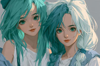 draw anime or manga style portrait