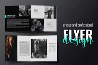 make business, company and product flyer and brochure