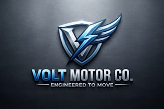 design a powerful and dynamic motor logo for your brand