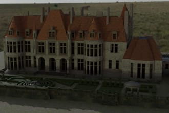 create stylized 3d game environments and buildings