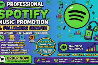 increase your spotify monthly listeners, genuine streams and steady listeners