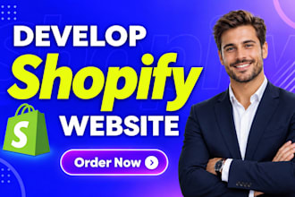 do shopify website design, create shopify store, or shopify dropshipping store