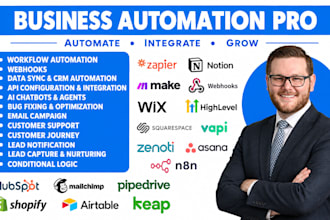 automate n8n trainerize jobnimbus zendesk clay dubsado zenoti wix woocommerce