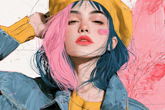 draw character illustration and custom character art