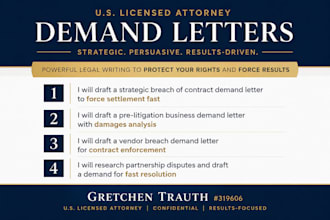 research partnership dispute and draft demand for fast resolution as US attorney