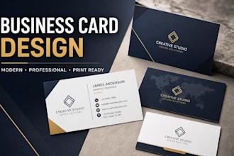 design a modern professional business card