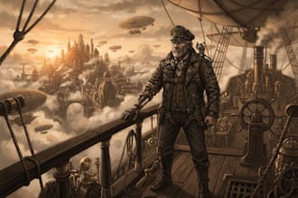 draw character design and concept art