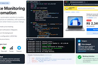 build python web automation and web scraping scripts