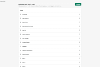 set up shopify filters, metafields, collections, navigation, matrixify