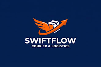 design a fast and professional courier logo