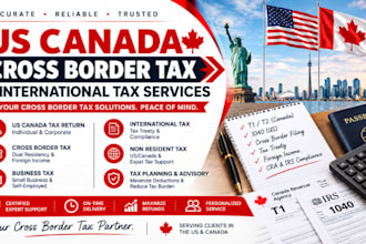 handle US canada cross border tax, international tax, non resident tax