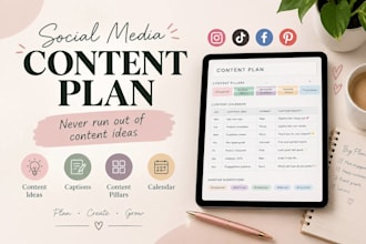 create a social media content plan for your business