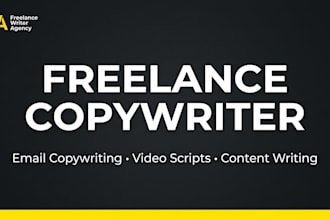 be your professional copywriter for emails and scripts