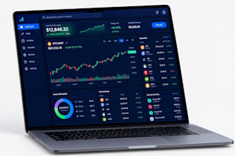 design fintech trading dashboard UI UX in figma