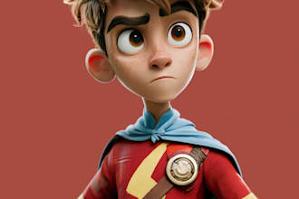 superhero character for comics