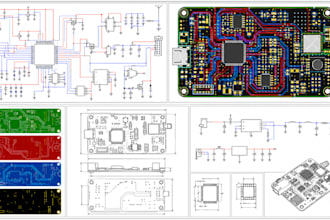 design electrical pcb layouts circuit schematics rfiot gerber autocad drawing
