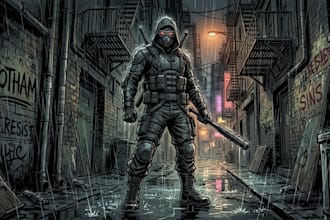 custom comic character for illustration