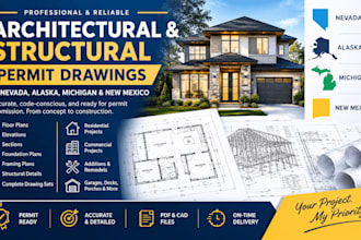 architectural and structural permit drawings in nevada alaska michigan new mexic