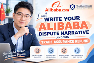 write your alibaba dispute narrative and win trade assurance refund