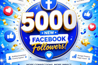 increase facebook 3,000 followers fast