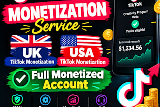 create UK, USA tiktok account creative rewardward program