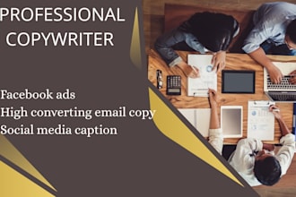 write high converting facebook ad copy or email copy