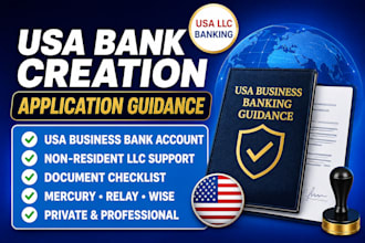 help with USA bank creation for non residents and USA llc owners
