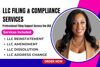 do llc reinstatement, llc amendment, llc dissolution and llc address change