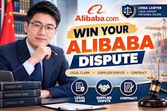 draft alibaba dispute legal claim and supplier dispute contract as china lawyer