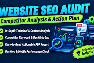 do comprehensive website seo audit and competitor analysis