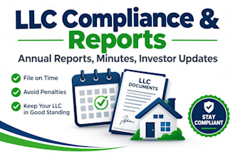 handle real estate llc compliance annual reports and minutes