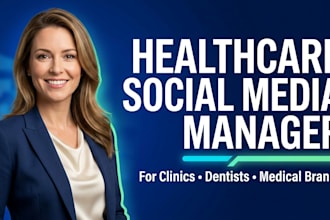 manage healthcare dental social media, create linkedin facebook instagram posts