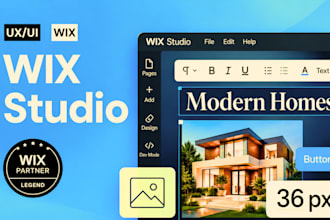 build your responsive wix studio or wix website