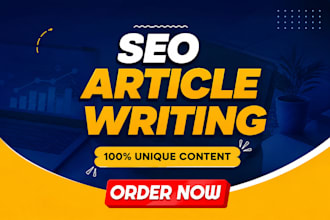 do SEO blog writing, article writing, and content writing