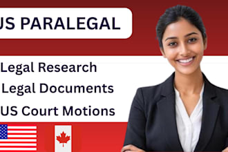 draft US legal documents as a paralegal