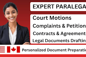 provide professional paralegal document support
