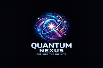 design a stunning and futuristic galaxy logo for your brand