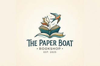 design a creative and memorable bookstore logo