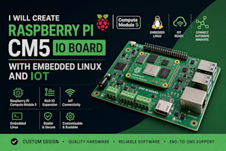 create raspberry pi cm5 io board with embedded linux and iot