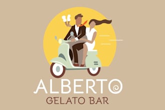 design a vintage retro hipster business logo