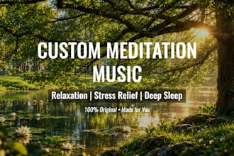 create original meditation music for relaxation, sleep and healing