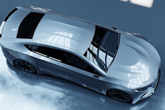 custom 3d vehicle car modeling, car render animation,3d car printing, game ready