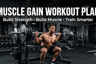 create a muscle gain workout plan