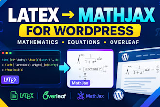 convert latex equations to mathjax for your wordpress website