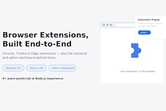 build a browser extension for chrome