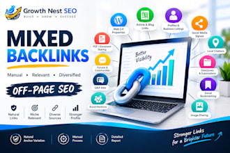 build high quality mixed backlinks for safe off page SEO