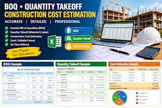 boq, quantity takeoff and construction cost estimation